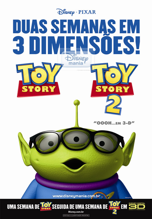 Toy Story 1 e 2 nos Cinemas em 3D