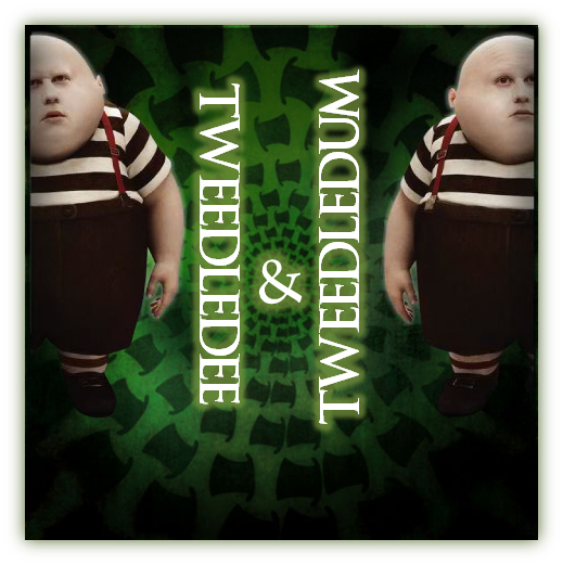 alice-TWEEDLEDEE-TWEEDLEDUM -personagens