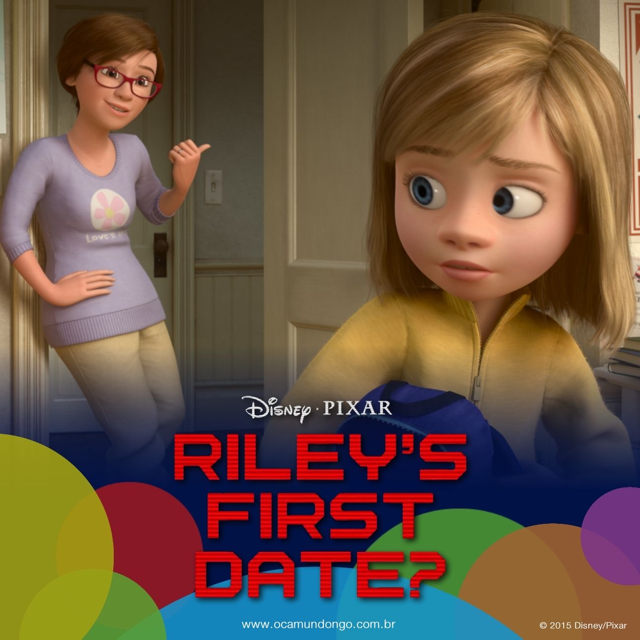 Divertida Mente ganhará curta sobre primeiro encontro de Riley!!! 